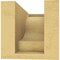 Ekena Millwork 4"W x 8"D x 4"H Wide Newport Rough Cedar Woodgrain TimberThane Corbel, Primed Tan CORUR04X08X04NEWRCPR - alternate 5
